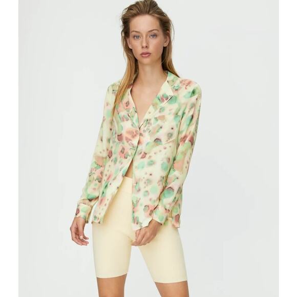 Wilfred Free Womens Briona Button-Up Blouse Sun Valley XS - Picture 1 of 8